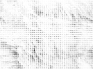 Halftone gradient pattern. Abstract halftone dots background. Monochrome dots pattern. Grunge crumpled texture. Pop Art, Comic small dots. Design for presentation, business cards, report, flyer, cover