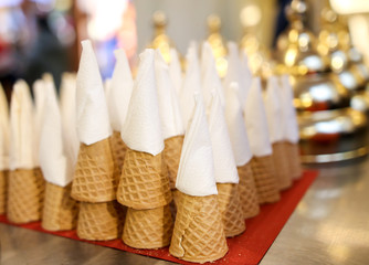Ice cream on the shop window