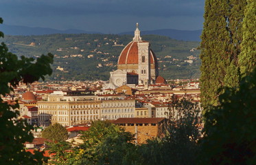 Fototapeta na wymiar Aerial view of Florence, Italy