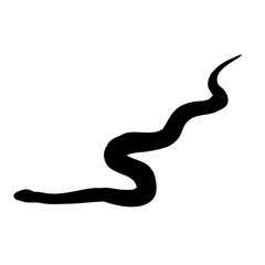 silhouette of a snake crawling