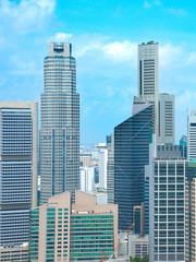 Singapore business financial downtown skyscrapers