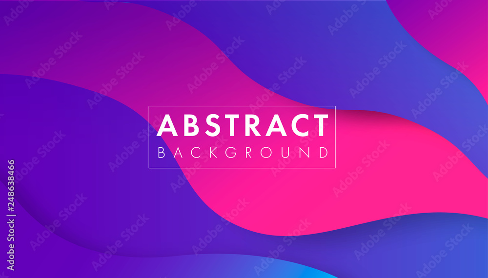 Poster colorful abstract geometric background.trend gradient. fluid shapes composition. eps10 vector.