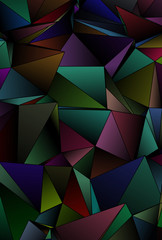 Triangular 3d, modern background