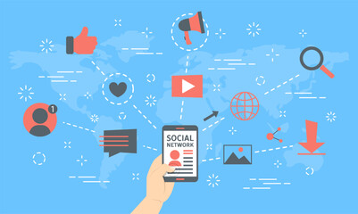 Social network concept