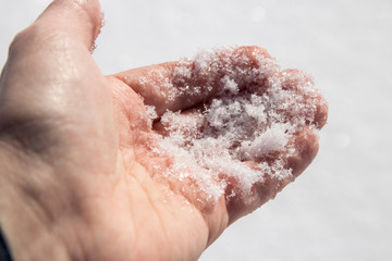 Snow in hand
