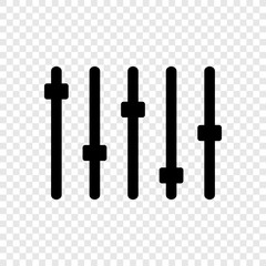 Equalizer slider icon