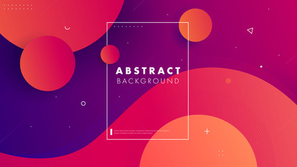 Obraz premium Colorful geometric background. Circul shapes composition. Space. Eps10 vector.