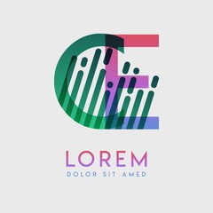 CE logo with the theme of galaxy speed and style that is suitable for creative and business industries. EC Letter Logo design for all webpage media and mobile, simple, modern and colorful.