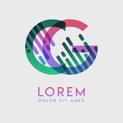 CG logo with the theme of galaxy speed and style that is suitable for creative and business industries. GC Letter Logo design for all webpage media and mobile, simple, modern and colorful.