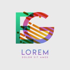 EG logo with the theme of galaxy speed and style that is suitable for creative and business industries. GE Letter Logo design for all webpage media and mobile, simple, modern and colorful.