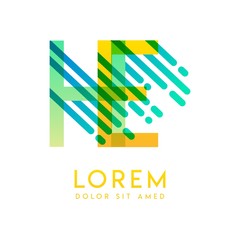 HE logo with the theme of galaxy speed and style that is suitable for creative and business industries. EH Letter Logo design for all webpage media and mobile, simple, modern and colorful.