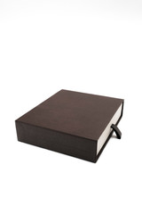 Brown box on white background