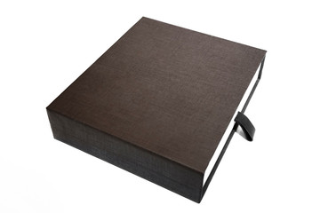 Brown box on white background