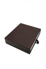 Brown box on white background
