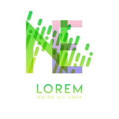 NE logo with the theme of galaxy speed and style that is suitable for creative and business industries. EN Letter Logo design for all webpage media and mobile, simple, modern and colorful.