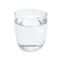 clean water isolated on white background