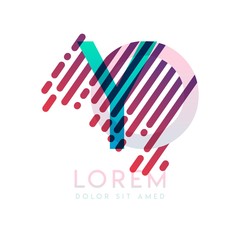 YO logo with the theme of galaxy speed and style that is suitable for creative and business industries. OY Letter Logo design for all webpage media and mobile, simple, modern and colorful.