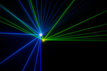 Stage lights with laser