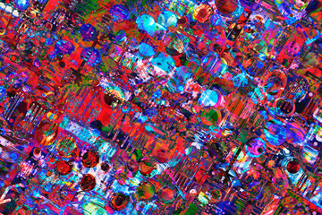 Circuit Board Multicolored Background