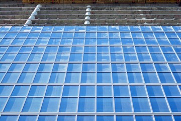 Detail view of skyscraper construction