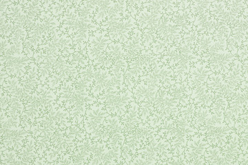 close up of cotton fabric piece with retro floral motifs