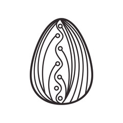 easter egg isolated icon