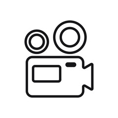  Video camera icon vector