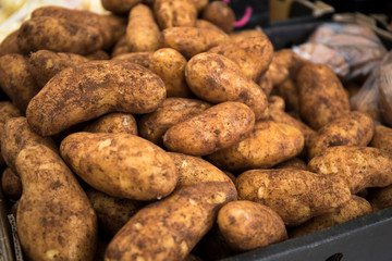 Potatoes at the vegetable market