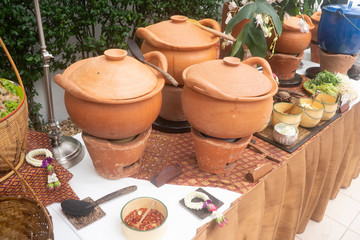 Thai's traditional earthware pot