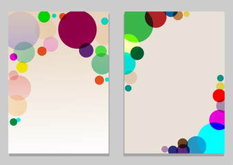 Abstract geometric circles background, vector illustration.