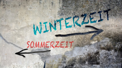 Schild 391 - Winterzeit
