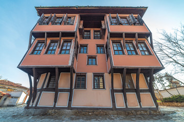 The Lamartine house in the old Town in Plovdiv, Bulgaria. Ancient Plovdiv is UNESCO's World Heritage.