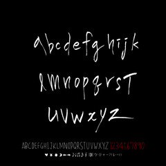 벡터 문자 / 손으로 쓴 글씨체