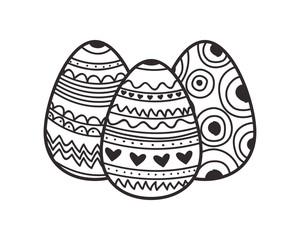 easter eggs isolated icon
