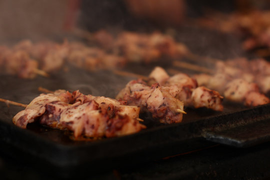 Brocheta de pulpo a la plancha