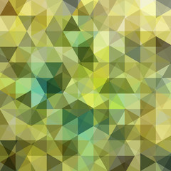 Fototapeta premium Abstract background consisting of green triangles. Geometric design for business presentations or web template banner flyer. Vector illustration