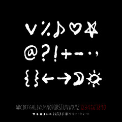 벡터 문자 / 손으로 쓴 글씨체