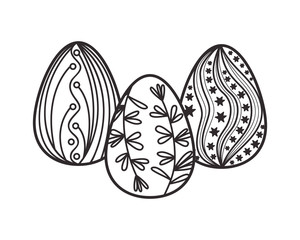 easter eggs isolated icon