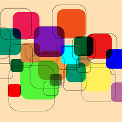 Abstract geometric background. Vector illustration