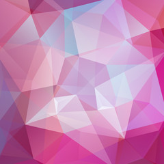 Obraz premium Abstract polygonal vector background. Pink geometric vector illustration. Creative design template.