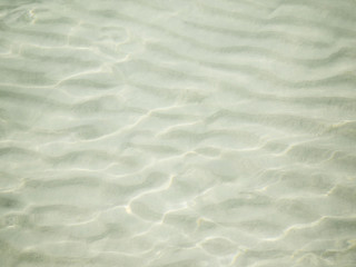 Fototapeta na wymiar underwater white sand