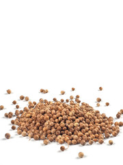Small pile of coriander seeds
