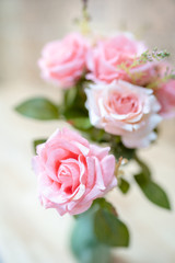 Obraz na płótnie Canvas Pink roses bouquet