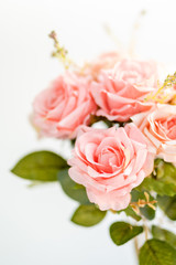 Fototapeta na wymiar Pink roses bouquet