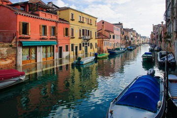 Fototapeta na wymiar Flooded street, Venice