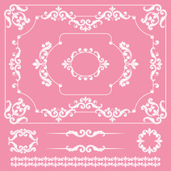 Mega set collections of vintage design elements.