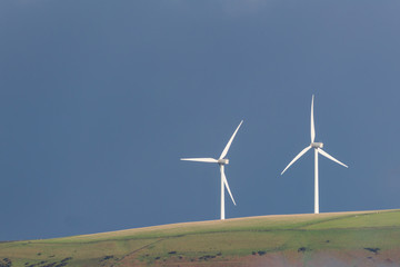 Two Wind turbines