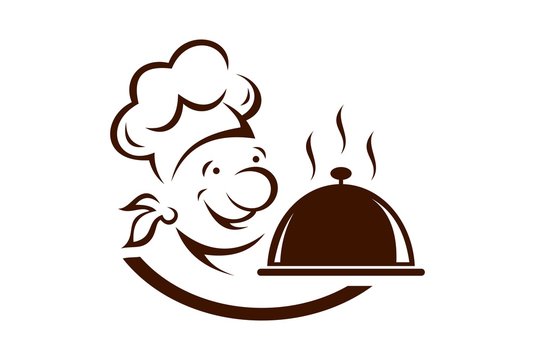 chef cooky food logo icon