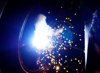 Welding of steel, cutting wheels, car wheels