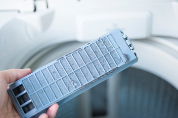 Blue filter of wahing machine